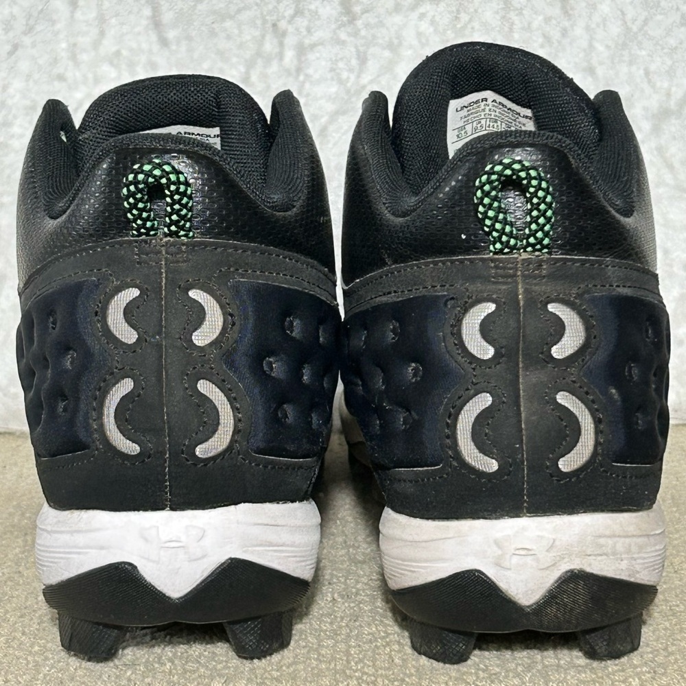 Under Armour Mens Black Harper Mid RM Baseball Softball Cleats Shoes SZ US 10.5 - Picture 4 of 11
